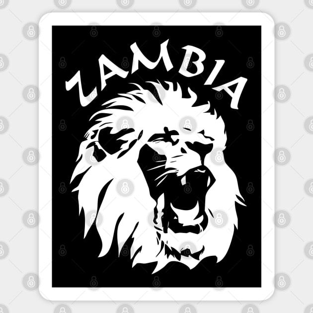 Zambia Lion Sticker by TMBTM